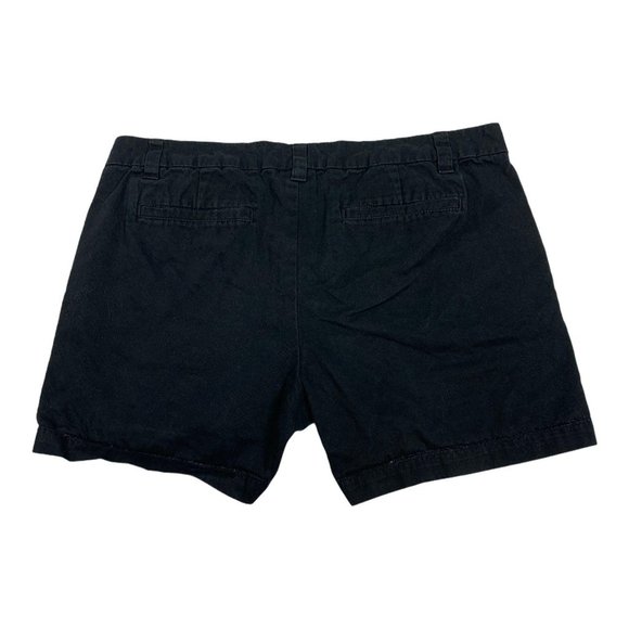 Merona 12 Black Shorts 35 x 5 Mini Flat Front - Picture 2 of 3